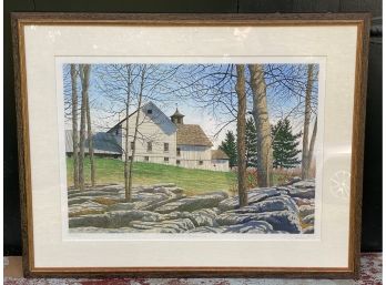 Carol Collette, Hand-Colored Engraving, Signed & Numbered, Afternoon Shadows II