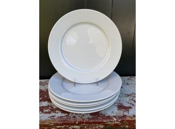 Crisp & Clean Apilco French White Porcelain Dinner Plates