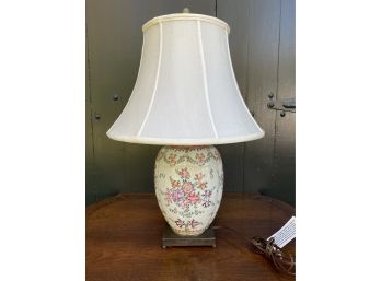 French Porcelain Sampson Floral Table Lamp