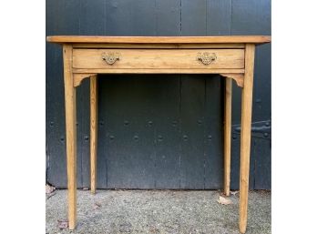 Antique/Vintage Single-Drawer Pine Side Table