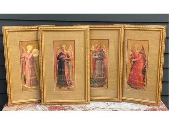 Fra Giovanni Angelico, 'Arc Angels,' Professionally Matted & Framed Set