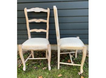 Matching Italian Ladderback Side Chairs
