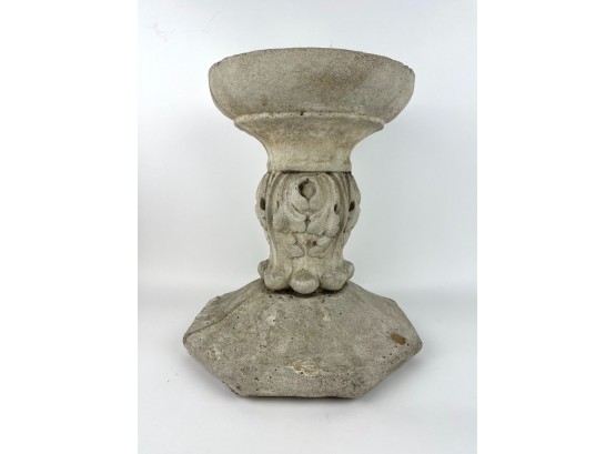 Vintage Cast Stone Pedestal