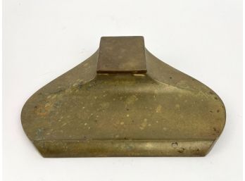 Antique Geschutzt Bronze Inkwell And Pen Rest