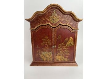 Vintage Chinoiserie Painted Cabinet