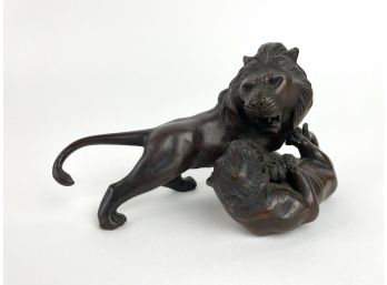 Bronze Figural Lions