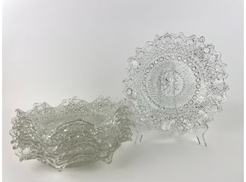 Vintage Cut Glass Dishes