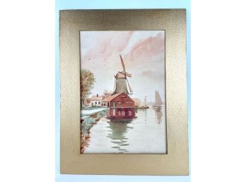 Vintage Dutch Watercolor