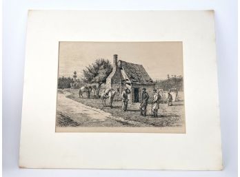 Edward Forbes Antique Etching 'The Reliable Contraband'