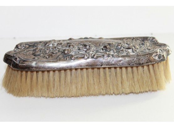 Ornate Sterling Silver Victorian Clothes Brush