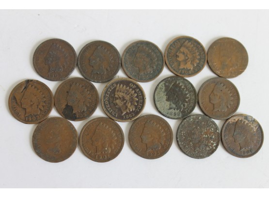 Estate Found Indian Head Penny US Coin Lot