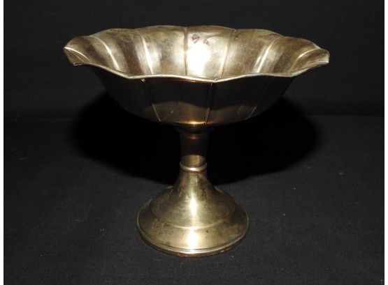 6 1/2 Inch Sterling Silver Fluted Compote Dish