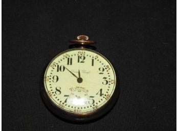 Old Trans Pacific Gold Filled 21 Jewell Pocket Watch