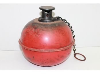 Antique Dietz 750 Automobile Road Flair Smudge Pot Red Lantern