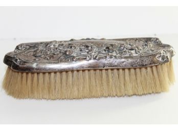 Ornate Sterling Silver Victorian Clothes Brush