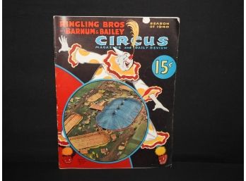 1940 Ringling Bros & Barnum Bailey Circus Program