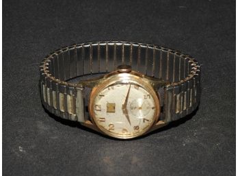 Working 1940s Solid 14kt Gold Lord Elgins Mens Watch