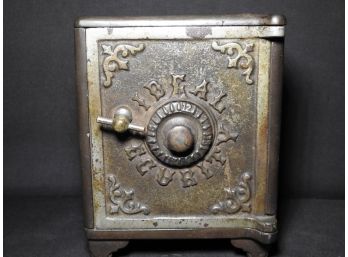 Antique Ideal Cast Iron Toy Safe Bank