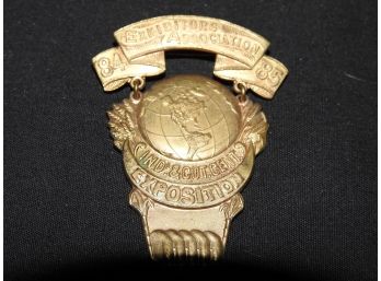 1884-85 World Fair Exhibitors Medal Pin