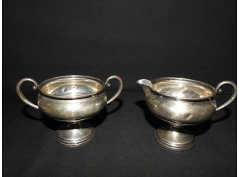 Sterling Silver  Sugar And Creamer Cups
