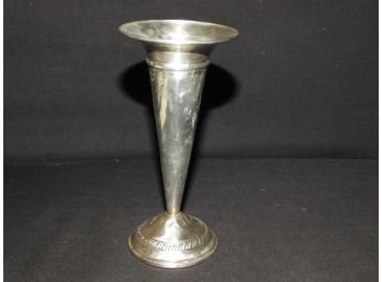 6 1/2 Inch Sterling Silver Trumpet Vase