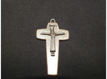 MCM Mid Century Design Sterling Silver Figural Cross