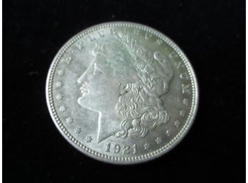 1921 P U.S. Morgan Silver Dollar, Uncirculated MS