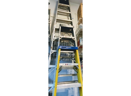 Three Ladders: Werner 4ft,  Husky 6ft, 10 Foot