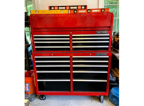 Christmas Has Come Early..AMAZING Craftsman Rolling Storage And ALL Contents (see Photos). Worth Thousands!!!
