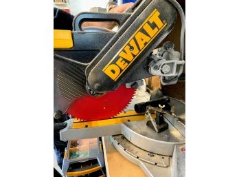 DeWalt Compound Miter Saw...with Hold Down Clamps And Optional Workbench And Homemade Dust Collection System
