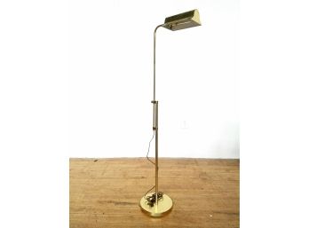 60s Mid Century Solid Brass Floor Lamp By Clover