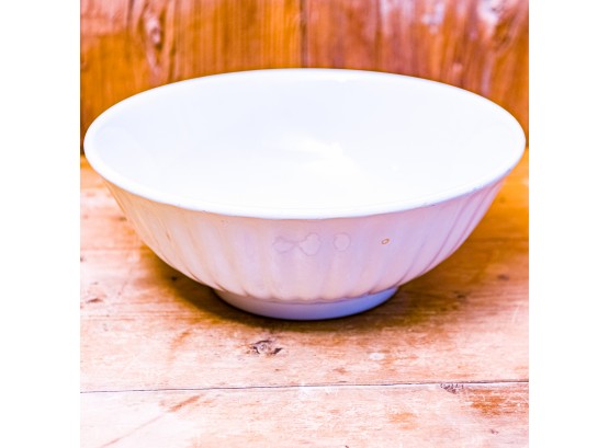 Vintage White Serving Bowl