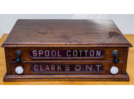 Vintage Spool Cotton Sewing Box