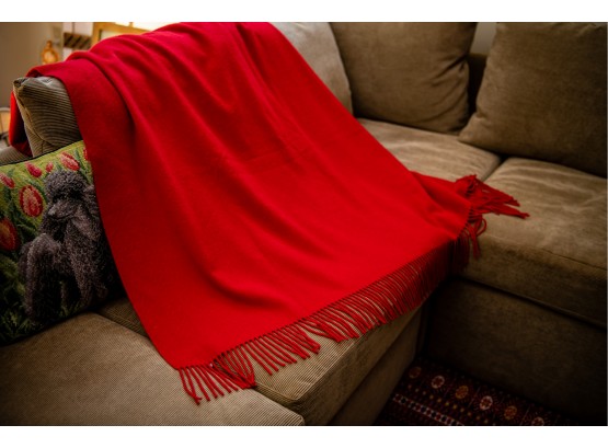 Red Cashmere Throw By William Sonoma Home
