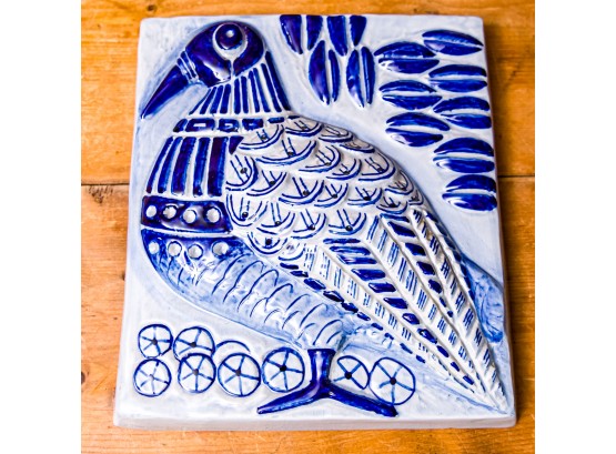 Blue & White Bird Ceramic