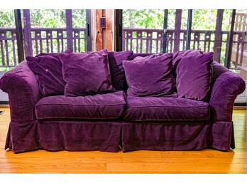Purple Corduroy Couch