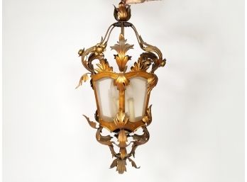 A Vintage Bronze Ceiling Lantern