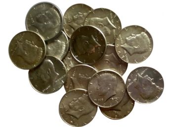 JFK Half Dollars Including Silver (15 Coins)