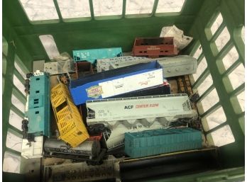Large Lot Of HO Scale Parts Only Rolling Stock