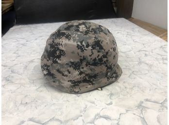 One Military Camouflage Helmet In Very Excellent Condition