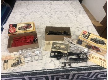 Vintage Lot Of AMT Model Kits Iconic 'MY MOTHER TEH CAR' & 1932 ROADSTER COMPLETE