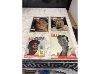 Muhamad Ali - Mickey Mantle - Willie Mays - Bob Mathias Great Sports Figures On The Covers All Original