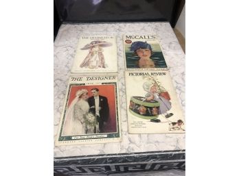 'GREAT ARTIST COVERS' Lot Of Early 1900s Magazines - MCCALLS - THE DESIGNER - PICTORIAL REVIEW