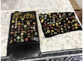 Huge Lot Of 100+ Very Rare 1950s-1970s Pins Of All Genres - Military German - USA And So Many More See Pics