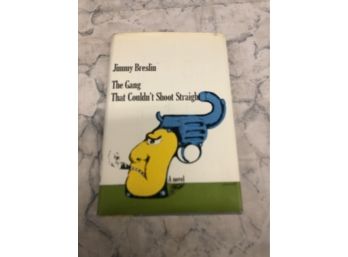 Vintage Novel Hard Cover Autographed Author Jimmy Breslin 'THE GANG'