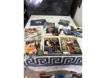 Misc Lot Of Collectible ROLLING STONES MAGAZINES & GUITAR MAGS And More