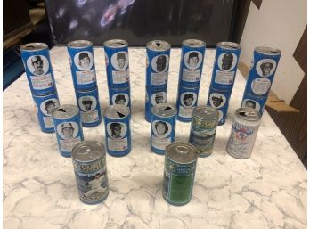 Vintage Lot Of 20+ / 1970s RC Cola Sports Figures Collectible Cans In VG Cond