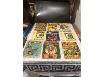 Vintage Lot Of 9 - 1970s And Newer Large Format 1.00 & 2.00 Comic Books