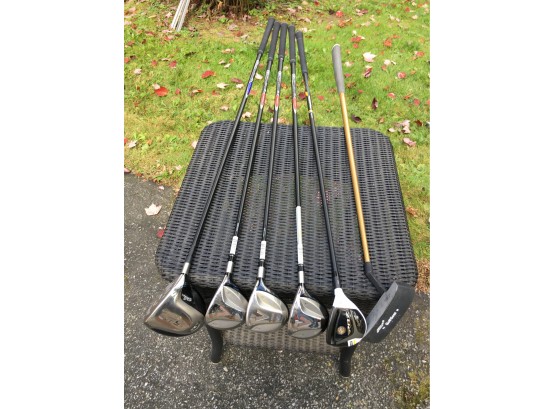 Fantastic Grouping Of Golf Clubs - Ping,  TaylorMade & Others With Bag & Hard Travel Case ALL ONE LOT !