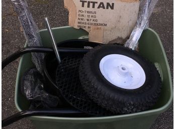 BRAND NEW - Heavy Duty TITAN Seed Spreader - New Never Used - NEEDS ASSEMBLY ' In Kit Form '